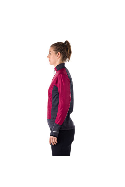 NORTHFINDER Addisyn women's windproof fleece jacket cherryblack