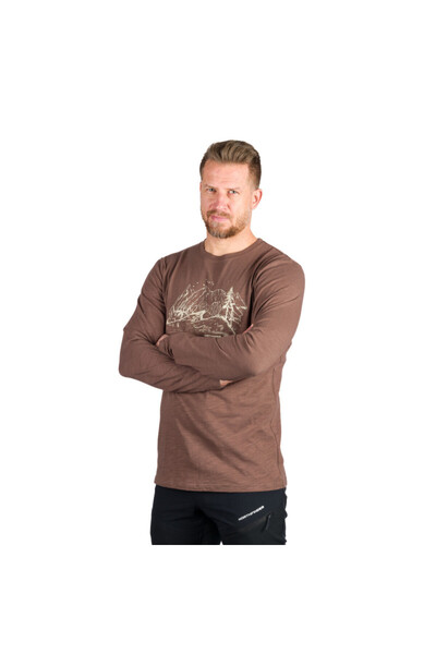 NORTHFINDER Tricou bumbac barbati Ember mustang