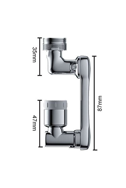 OEM Extensie Metalica Rotativa 3D pentru Robinet 9.5x4cm