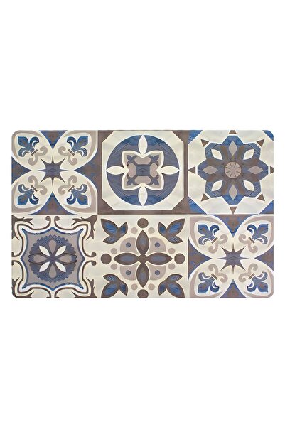 OEM Gray Plastic Plate Holder with Tiles Pattern 43.5x28cm