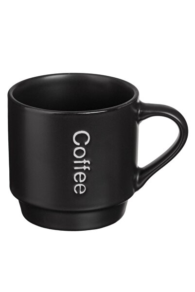OEM Black Ceramic Mug with Printed Print Coffee 320ml