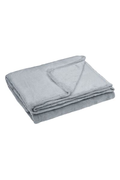 OEM Blanket - Decorative Winter Velvet Gray Throw for Armchair 160x130cm