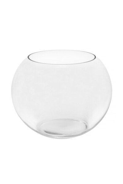 OEM Decorative Round Transparent Glass Vase Ø15x11.5cm