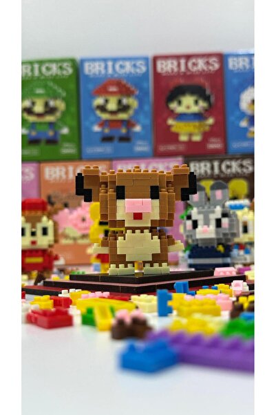 Bricks Mini Blok Oyuncak Seti 3D Karakter Yapboz Figür Modeli