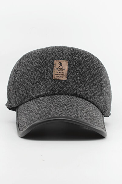 Hat Town قبعة رجالية مستوردة مع بطانة من الصوف داخلية وغطاء للأذنين