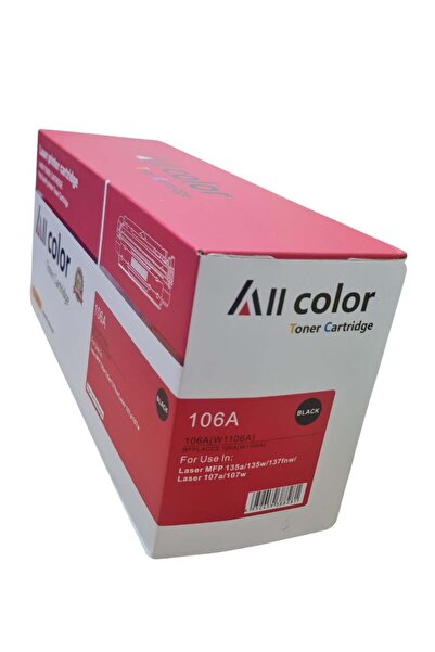 ALL COLOR خرطوشة حبر 106A مع شريحة W1106A متوافقة مع طابعات HP LaserJet 107a ...