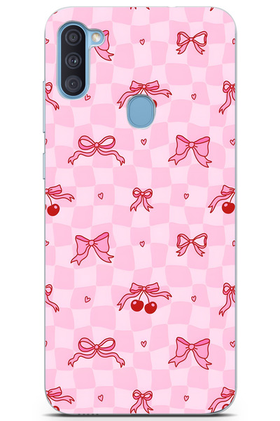 Elorakılıf Samsung Galaxy A11/M11 Uyumlu Baskılı Yumuşak Silikon Şeffaf Telef...