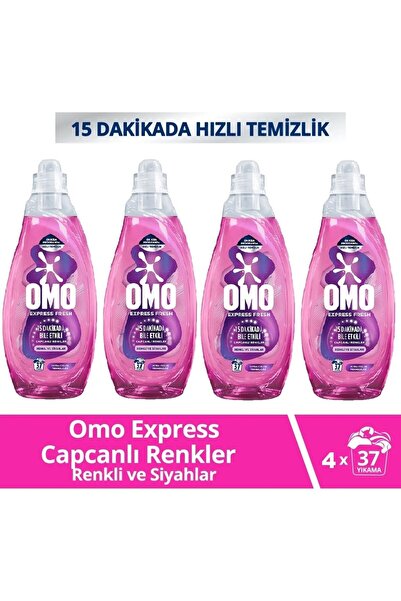 Omo Express Fresh Capcanlı Renkler Renkli & Siyahlar Sıvı Çamaşır Deterjanı 1...