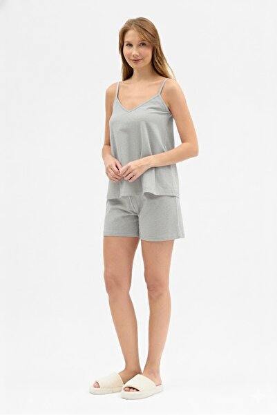 Butikgiz Women's 100% Cotton Combed Cotton 4 Season Top and Bottom Pajama Set