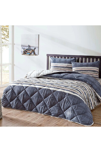 OEM Wilson Navy Blue Bed Linen and Duvet Set (Cotton)