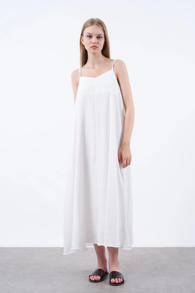 Fast Perry Γυναικείο φόρεμα με λουράκι με σχοινί μίντι