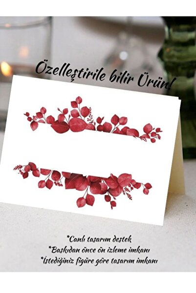 izmirdenet 20 Adet Davetiye , Düğün Nişan Davet Masa Kartı, Hoşgeldiniz Kartı