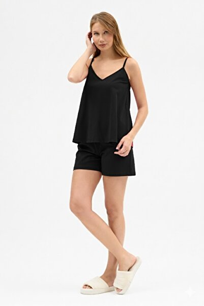 Butikgiz Women's 100% Cotton Combed Cotton 4 Season Top and Bottom Pajama Set