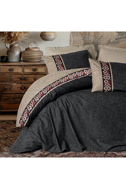 Talis Double Bed Linen Yamka Beige, 100% Cotton