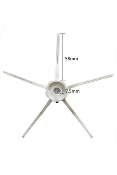 Rovexa 2 μαύρες πλαϊνές βούρτσες συμβατές με Roborock Q7 Max & Q7 Max Plus