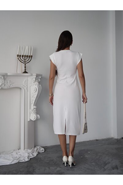 Paw Garage Rochie Liora Ottoman Fabric T Kol cu fantă pentru femei