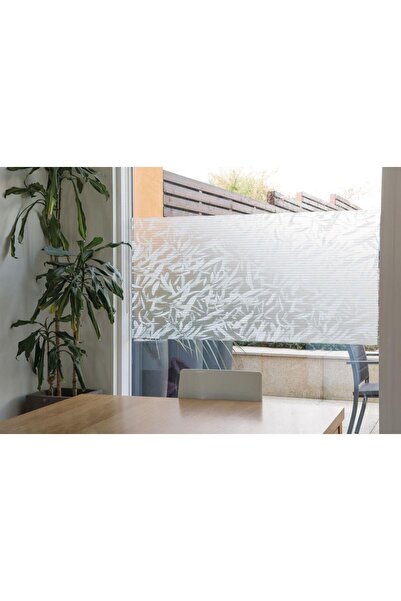 d-c-fix 189-5036 Преміум статична фольга для скла з візерунком у вигляді листя (90 см x 1 м)