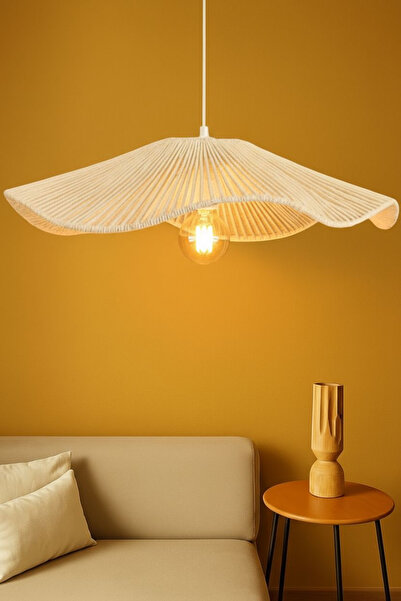 Bubihome Bohem Makrome Avize 50 cm Salon Oturma Odası Hol Antre Mutfak Avize