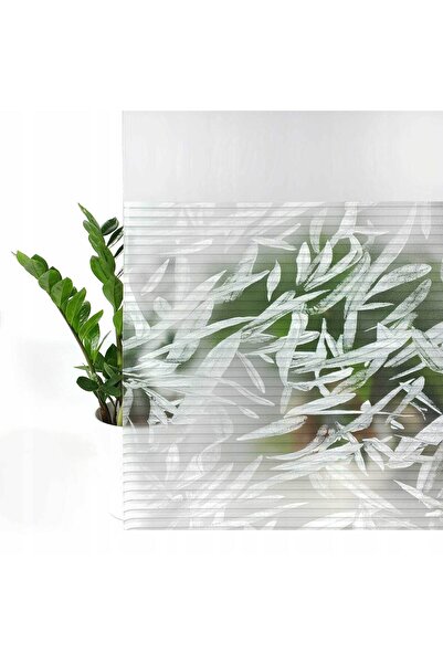 d-c-fix 189-5036 Преміум статична фольга для скла з візерунком у вигляді листя (90 см x 1 м)