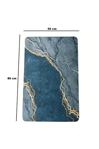 zola Bath mat, Zola®, abstract pattern, non-slip, polyester, 50x80 cm, grey with black