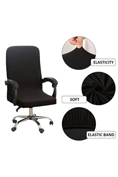 zola Κάλυμμα καρέκλας γραφείου γενικής χρήσης, ελαστική ταινία και φερμουάρ για κούμπωμα