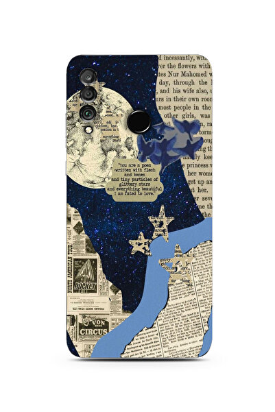 Elorakılıf Huawei P30 Lite Uyumlu Baskılı Yumuşak Silikon Şeffaf Telefon Kılıfı