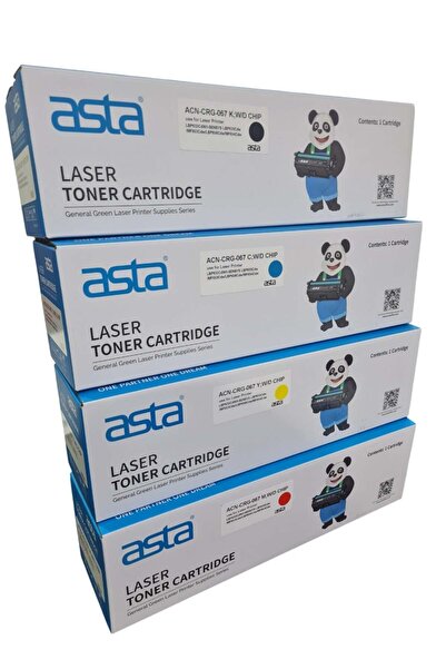 ASTA خرطوشة حبر 067 067H مجموعة حبر (مع شريحة) متوافقة مع Canon 067 067H تعمل مع الحبر