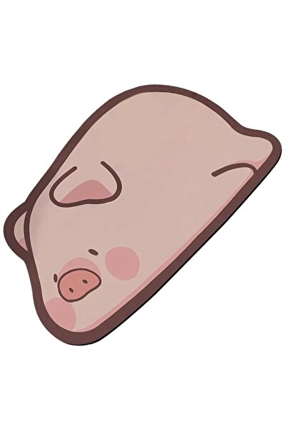 zola Bath mat, anti-slip, quick drying, 58x39 cm, piggyback pattern, pink