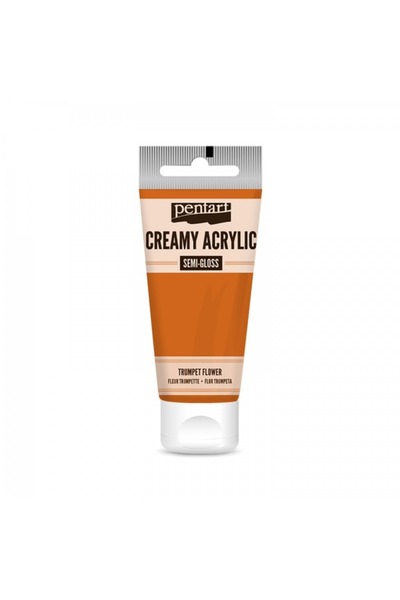 Pentart Creamy Acrylic Paint 200ml semi gloss Trumphet Flower