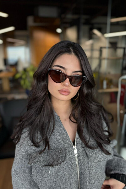 Butik Brown Triangle Cornered Sunglasses