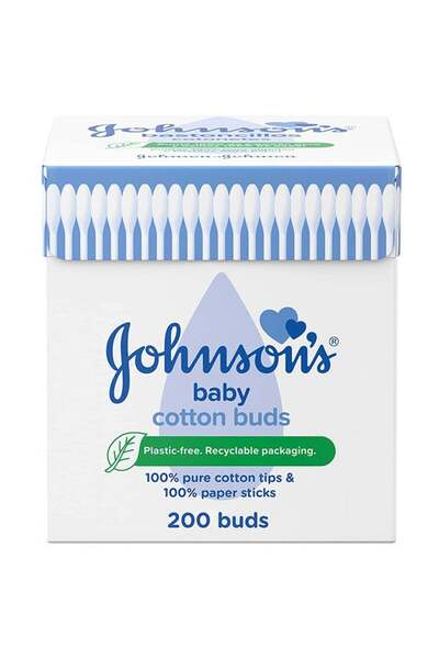 Johnson's أعواد قطنية للأطفال، 800 قطعة (4 عبوات، كل عبوة 200 قطعة)