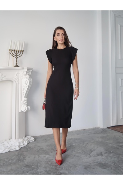 Paw Garage Γυναικείο φόρεμα Liora Ottoman Fabric T Sleeve άνοιγμα