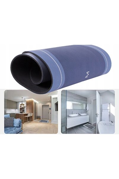 zola Oval bath mat, non-slip, 58 x 38 cm, shades of blue and purple