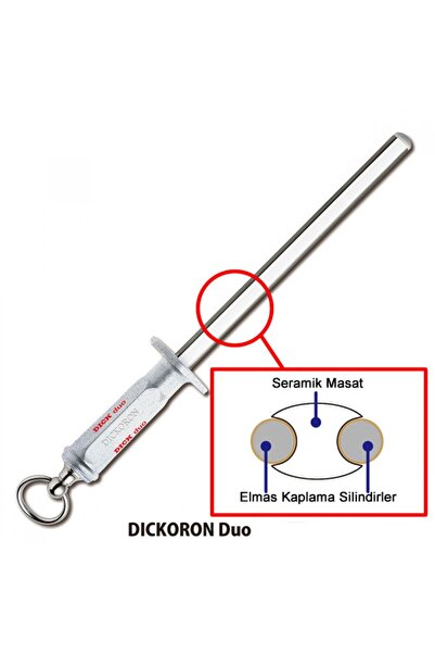 Genel Markalar F.Dick Dickoron Duo Elmas Seramik Masat (oval 25 cm) FD79302252