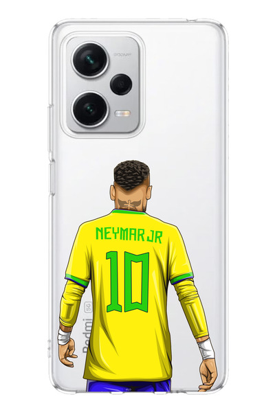 TechTree Redmi Note 12 PRO PLUS Uyumlu Neymar Minimal Forma Baskılı Silikon K...