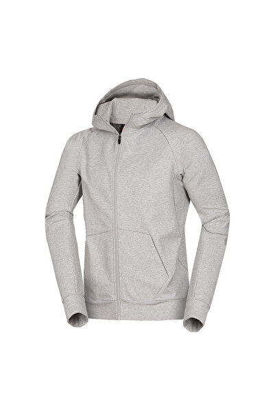 NORTHFINDER Classic cotton hoodie for men Bherm greymelange