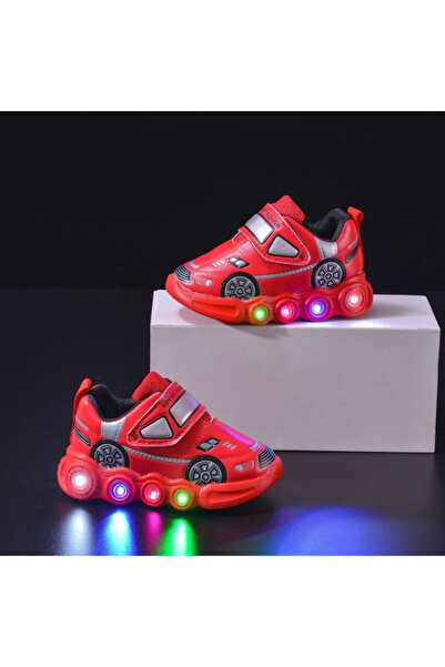 Bebelul Red sneakers with lights - Car
