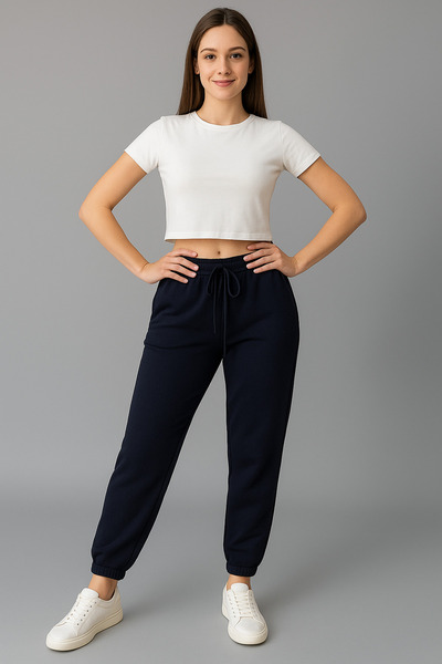 sarıdağ Modal Jogger Sweatpants with Elasticated Cuffs