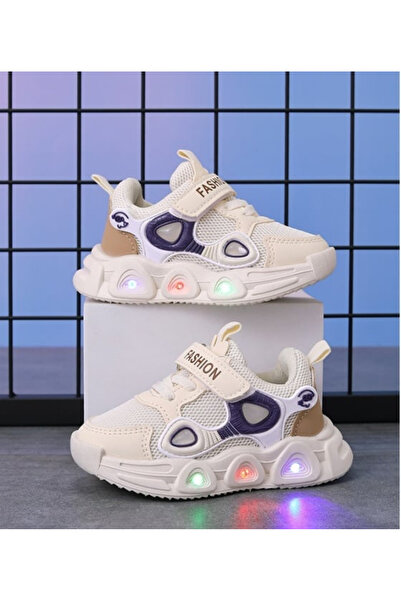 Bebelul Adidasi IVOIRE cu luminite - Panda eyes