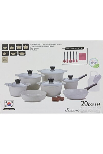 CC 20-piece Korean granite cookware set