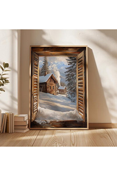 Tuba Decor Tablo dintr-o singură bucată cu rame din lemn pentru sufragerie, sufragerie, bucătărie