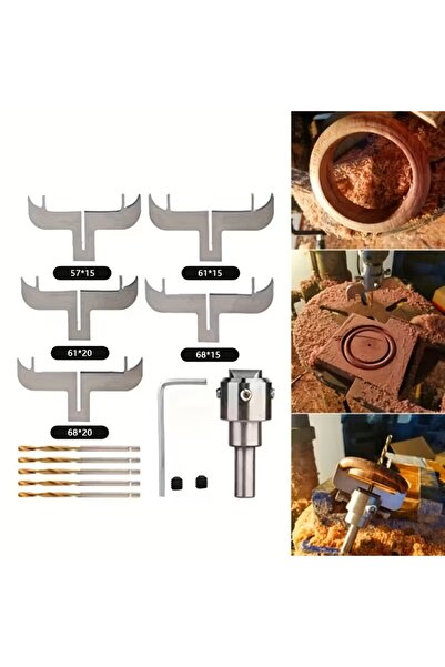 BGA marangoz Ahşap Bilezik, halka Freze Kesici Seti Matkap ucu halka çıkarma ...