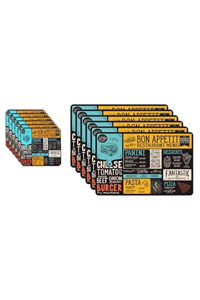 Generic Brand Wilson paradise placemats & coasters - 12 pieces