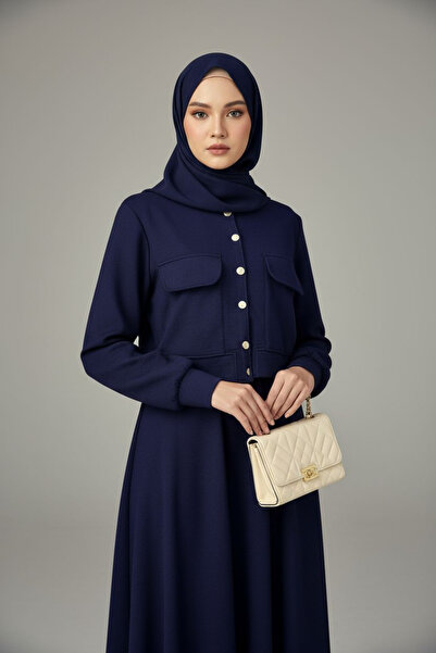 ENDAMIM Buttoned Blouse with Skirt Suit Cotton Soft Medium Thickness Seasonal Fabric