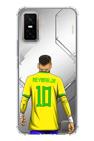 TechTree Infinix GT 30 Pro Uyumlu Neymar Minimal Forma Baskılı Silikon Kılıf