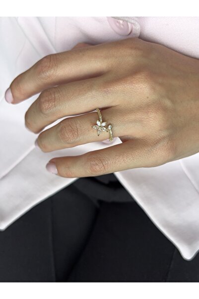 Ressia Zircon Stone Five Leaf Clover Ring