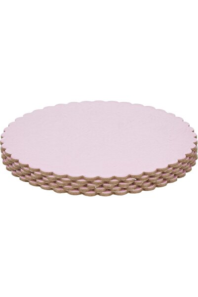 Hotpack قالب كيك دائري وردي 20 سم، 5 قطع