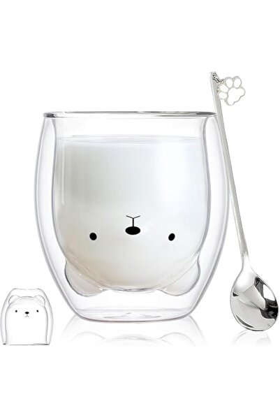 Generic Cute Mugs Glass Double Wall Insulated Glass Espresso Cup, Coffee Cup,...