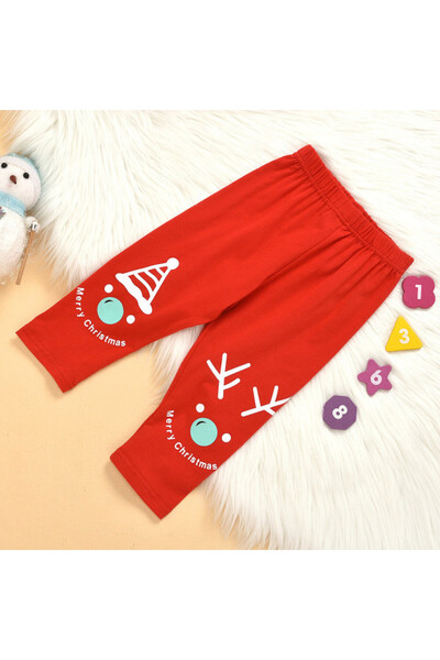 Superbaby Red pajamas for children - Snowman