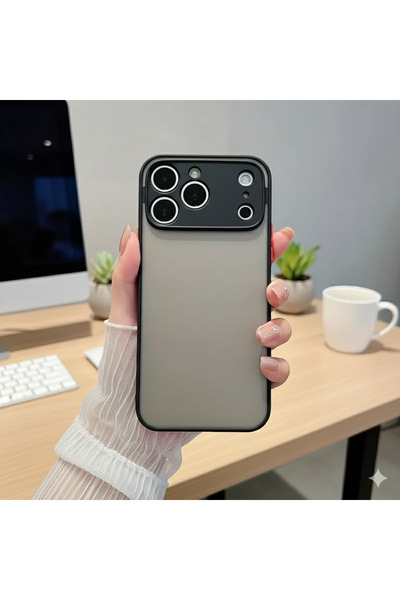 Rivor Apple iPhone 17 Pro Max Uyumlu Kılıf Kamera Korumalı Buzlu Kenarları Re...